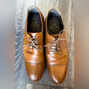 Johnston & Murphy J&M Est. 1850 Brown Leather Wingtip Dress Shoes — Men’s 10.5